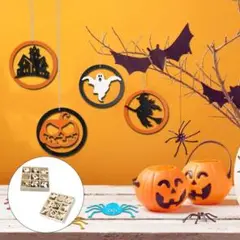 木製スライス  ハロウィーン