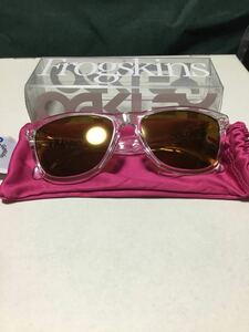 OAKLEY Frogskins Crystal Clear/Gold Iridium オークリー フロッグスキン 平野歩夢 金子賢 五十嵐カノア フィッシング 釣り 登山