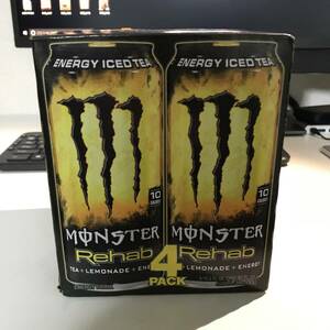 モンスター エナジー ドリンク レモネード リハブ アイスティ MONSTER ENERGY REHAB LEMONADE 4本パック USDM HDM 海外版 日本未発売