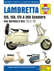 Lambretta Scooter ランブレッタ スクーター 1958 2000 整備書 整備 修理 サービス マニュアル リペア リペアー 要領 ^在