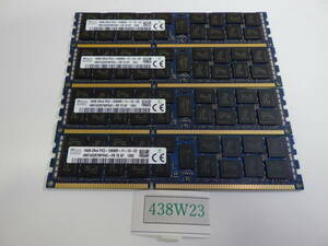 サーバー動作確認済み SKhynix KOREA 16GB 2Rx4 PC3-12800R-11-12 HMT42GR7MFR4C-PB 16GB x4枚=合計64GB #438W23