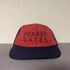 PEARLY GATES ポリキャップ ゴルフに 6パネルキャップ ロゴ刺繍