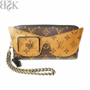 極美品 ヴィトン ジッピーウォレット シャディ M68796 ラウンドファスナー長財布 モノグラム リバース Louis Vuitton 〓