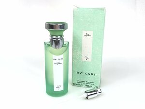 廃盤　満量　ブルガリ　BVLGARI　Eau Parfumee 　au the vert 　オ・パフメ　オーテヴェール　オーデコロン　スプレー　40ml　YK-4609