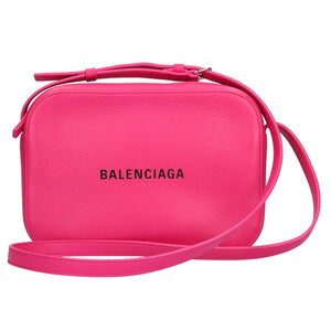 バレンシアガ BALENCIAGA エブリデイカメラバッグ ショルダーバッグ レザー ピンク レディース 中古 美品