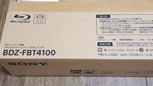 新品未開封 BDZ-FBT4100　4TB 3チューナー 4Kブルーレイレコーダー SONY　 Blu-rayレコーダー 価格.com最安値は96,980円