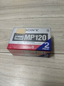 未使用　ソニー　VIDEO　8ｍｍビデオテープ　メタルテープ　2P6-120MP 2本　