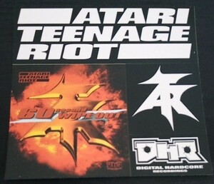 【送料無料】Atari Teenage Riot ステッカー 非売品 希少品 レア ATR アタリ・ティーンエイジ・ライオット ミュージシャングッズ