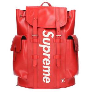 シュプリーム ルイヴィトン SUPREME LOUISVUITTON LV Christopher Backpack エピレザークリストファーバックパック 中古 SS13