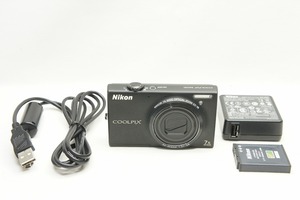 【適格請求書発行】良品 Nikon ニコン COOLPIX S6100 コンパクトデジタルカメラ ブラック【アルプスカメラ】240313t