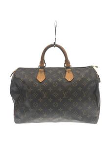 LOUIS VUITTON◆1)スピーディ35_モノグラム・キャンバス_BRW/PVC/BRW