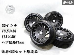 世界400台限定品！！ホイール美品●VOSSEN VLE-1 20インチ 10.5J +30 PCD112 5H 225/35ZR20 タイヤ付 アウディ A5 A6 A7 ベンツ Sクラス 等