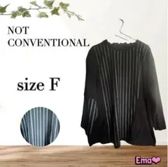 NOT CONVENTIONAL ノットコンベンショナル ブラック size F