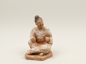 nQz1 唐時代 音楽家 陶人形 置物