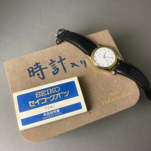 K517 SEIKO DOLCE セイコー ドルチェ　クォーツ　腕時計　メンズ　7741-602A 現状