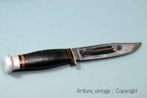 ●稀少VINTAGE KNIFE ,CASE 1940-1965年製 sheath nife .MADE IN USA ビンテージナイフ　”ケース”（ｙ1632-428）outdoor, camping,