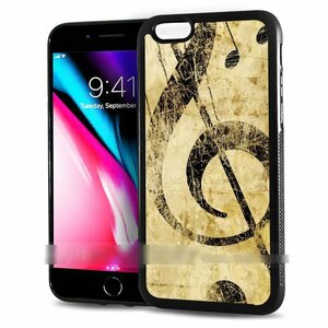 iPhone 6 Plus 6S Plus アイフォン シックス エス プラス 音符 楽譜 ヴィンテージ感 スマホケース アートケース スマートフォン カバー