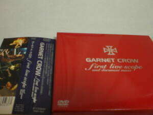 DVD GARNET CROW first live scope and document movie スリーブケースとフォトブック付き 帯有 DVDは美品