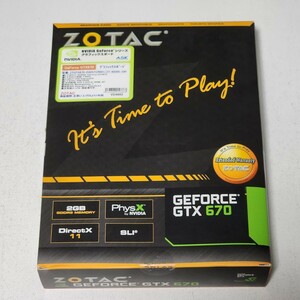 ZOTAC GEFORCE GTX670 2GB GDDR5 動作確認済み PCパーツ グラフィックカード PCIExpress