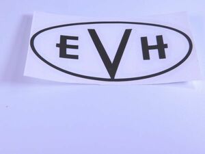 EVH ステッカー 表張り ブラック ロゴライン Van Halen #USTICKER-EVH-BKUMC