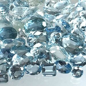 (天然アクアマリンおまとめ 50ct)a ルース 裸石 宝石 ジュエリー jewelry aquamarine ベリル i②