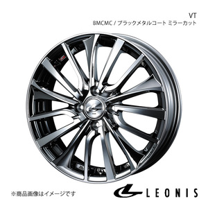 LEONIS/VT アトレーワゴン S320系 アルミホイール1本【16×5.0J 4-100 INSET45 BMCMC(ブラックメタルコート ミラーカット)】0036335