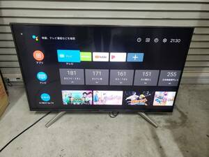 (4936 )SONY ブラビア KJ-43X8500G 4K液晶テレビ 43V型 ネット動画 Android アプリ 2020年製 中古 ジャンク 引き取り可 大阪 1円スタート