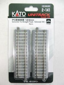 KATO　2-141　PC直線線路　123mm　4本入