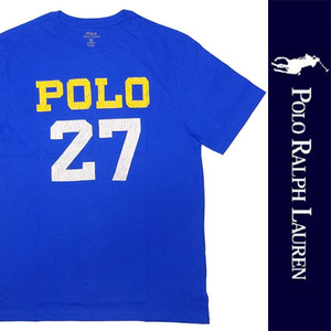 新品 POLO RALPH LAUREN BOYS S/S T-SHIRT ポロ ラルフローレン ボーイズ 半袖 Tシャツ ブルー カットソー RL XL 正規品 114D