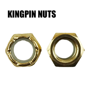 SW KINGPIN NUTS/キングピンナット ゴールド 2個1セット スケートボード用パーツ スケボーSK8 工具別売り 2022[返品、交換不可]