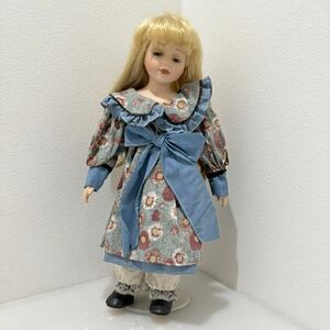 D(0424g3) ビスクドール アンティーク 西洋人形 女の子 人形 全長約42cm コレクターズドール コレクション