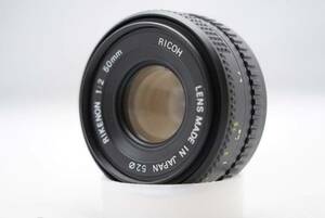 ☆和製ズミクロン☆ リコー リケノン 50㎜ F=1:2　RICOH RIKENON 50 2 Kマウントレンズ　単焦点・標準レンズ おススメ品 お見逃しなく