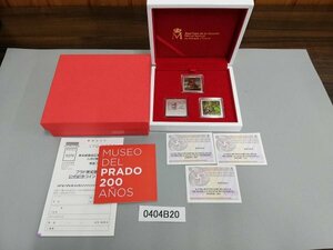 0404B20　四角コイン　カラーコイン　MUSEO DEL PARADO　スペイン　10ユーロ　ケース入り　※追加画像有り