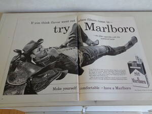 即決　広告　アドバタイジング　タバコ　シガレット　マルボロ　Ｍａｒｌｂｏｒｏ　１９６０ｓ　カウボーイ　歯磨き粉　コルゲート　紙もの