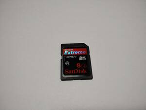 8GB　SanDisk Extreme　SDHCカード　フォーマット済み　SDカード　メモリーカード