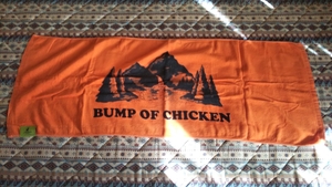 【比較的美品】 BUMP OF CHICKEN グッズ タオル 2007年 夏フェス バンプ・オブ・チキン GOODS オレンジ