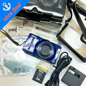 通電OK◆ニコン Nikon◆COOLPIX S9300 本体 NIKKOR 18X WIDE OPTICAL ZOOM ED VR 4.5-81.0ｍｍ 1:3.5-5.9 デジタル カメラ 箱付 動作未確認