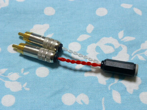 3.5mm4極 (メス) → RCA ステレオ 変換ケーブル Switchcraft