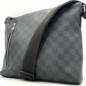 1円●極美品●LOUIS VUITTON ルイヴィトン ダミエグラフィット ミックPM メッセンジャーバッグ ショルダーバッグ 黒 メンズ N41211