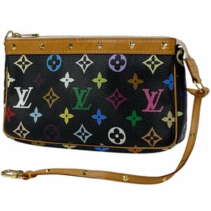 ルイ・ヴィトン Louis Vuitton ポシェット アクセソワール アクセサリーポーチ モノグラムマルチカラー ノワール M92648【中古】