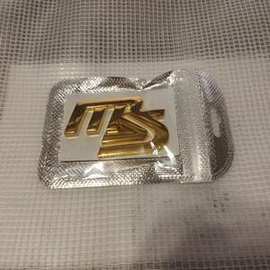 【送料込】MS(MAZDASPEED) ロゴ3Dエンブレム(両面テープ) ゴールド 金属製 マツダスピード