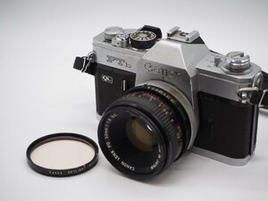 【シャッターOK】Canon キャノン FTb QL 50mm 1:1.8 フィルムカメラ 一眼レフ キングラム[fnk]