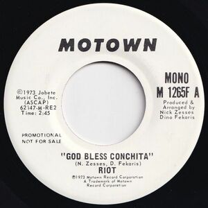 Riot God Bless Conchita (Mono) / (Stereo) Motown US M 1265F 203415 SOUL ソウル レコード 7インチ 45