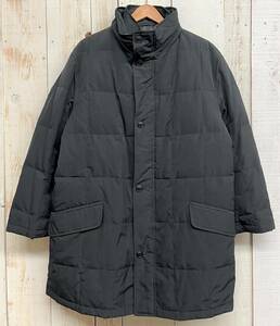 SANYO COAT サンヨー ＊ライナー付き スタンドカラー ＊ダウンジャケット コート ブルゾン ＊L size ＊ブラック ＊シック シンプル 防寒