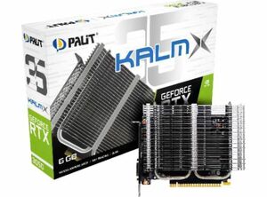 【送料無料】ファンレスグラボ Palit GeForce RTX 3050 KalmX 6GB NE63050018JE-1070H