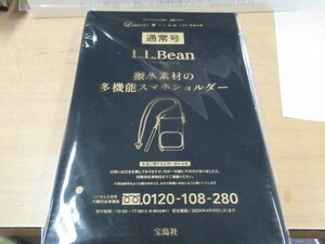 リンネル　L.L.Bean　撥水素材の多機能スマホショルダー