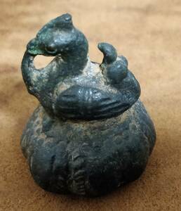アンティーク オピウムウェイト 鳥 Antique Opium Weight No.5 【中古】 送料無料