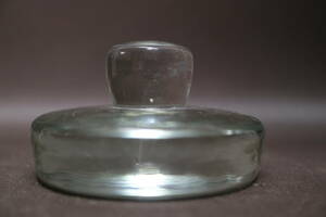 昭和レトロ ガラス瓶用蓋 薬瓶 標本瓶 透明ガラス蓋