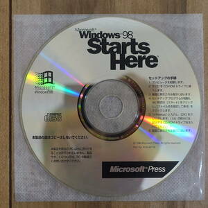Microsoft Windows 98 Starts Here マルチメディアチュートリアルCD-ROM CDのみ