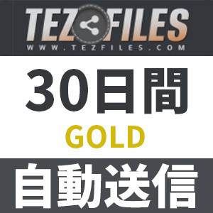【自動送信】Tezfiles GOLD プレミアムクーポン 30日間 安心のサポート付【即時対応】